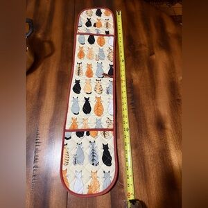 Cat Pattern double Oven Mitt country kitchen whimsical